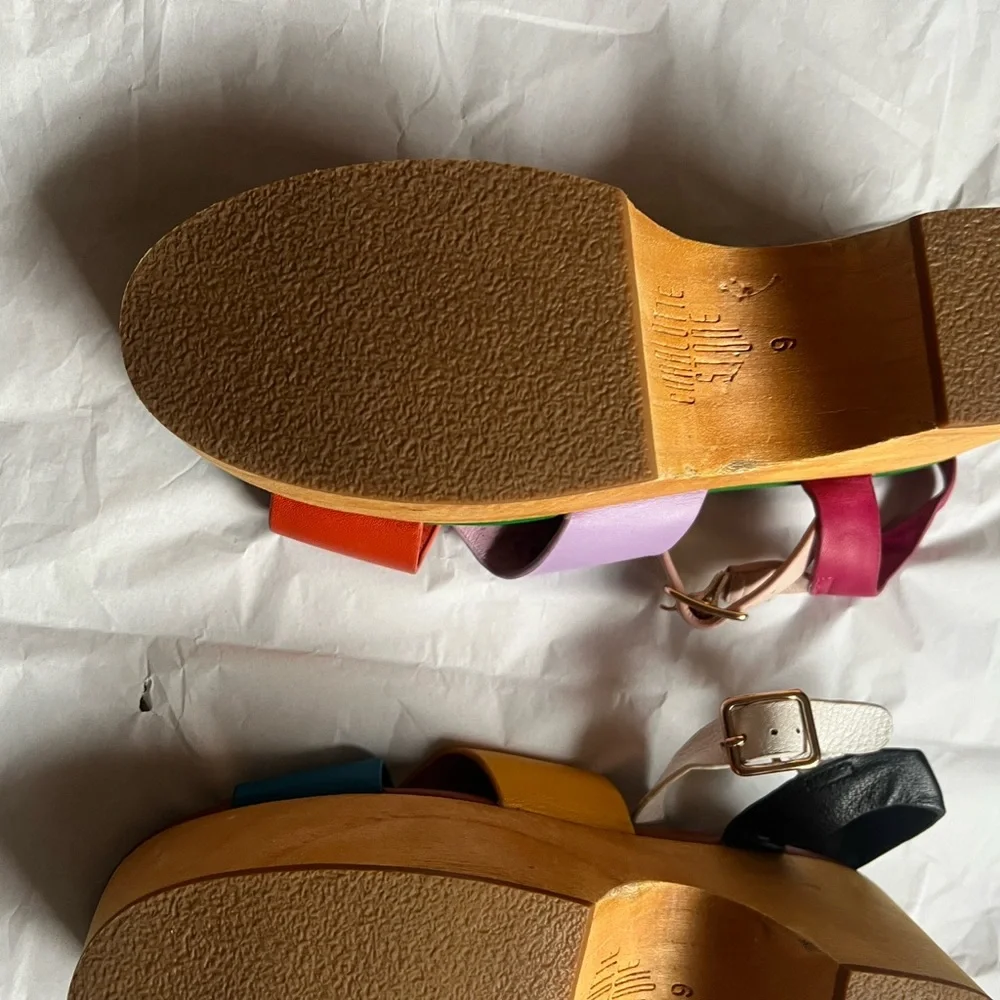 Charlotte Stone Multicolor Strappy Sandals - Picture 5 of 7